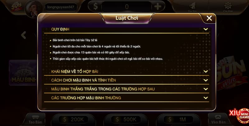 Mậu binh Sunwin: Hướng dẫn chơi bài chi tiết cho người mới 3 Luật chơi cơ bản của Mậu binh tại Sunwin